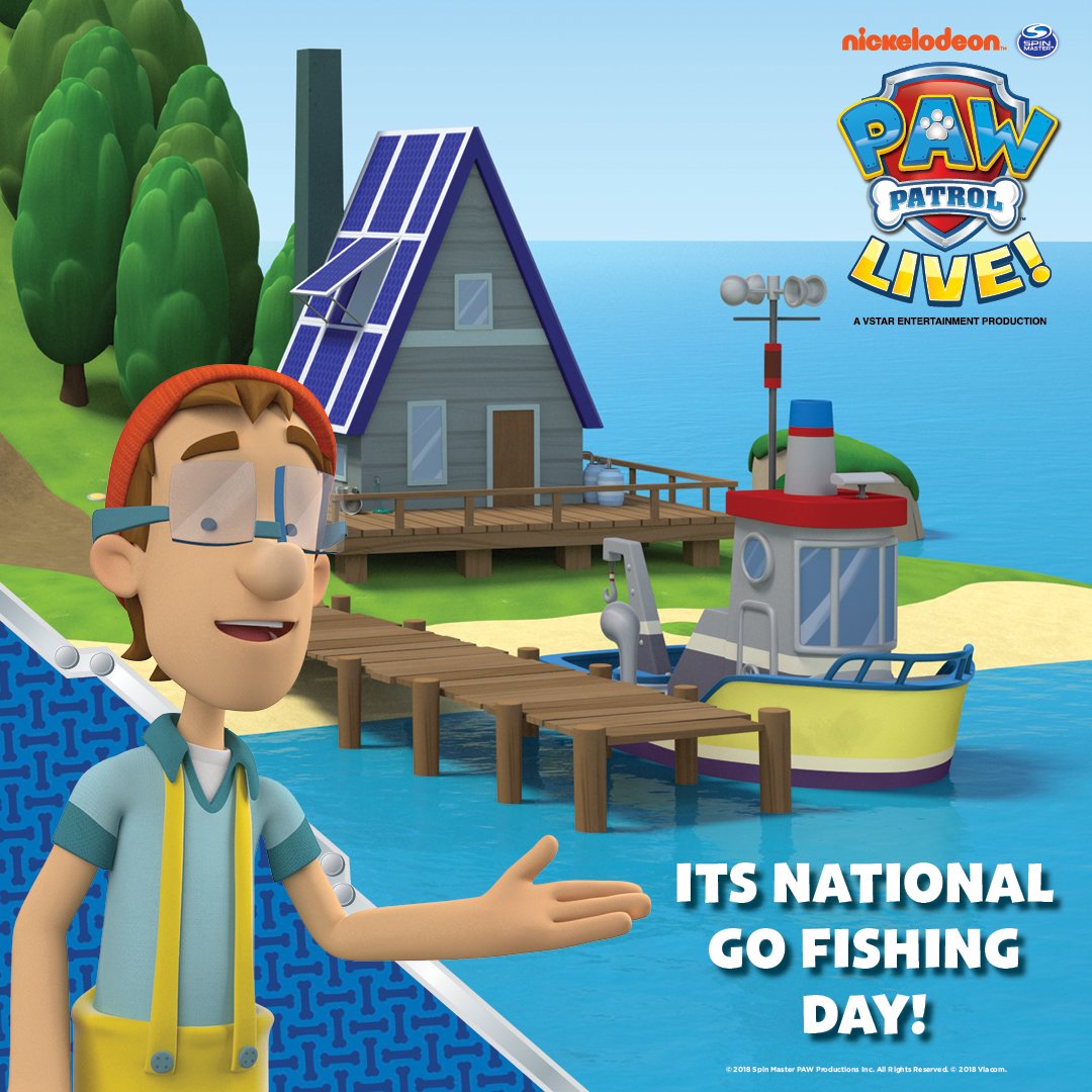 PAW Patrol Live! on X: Celebrate National Go Fishing Day with Cap