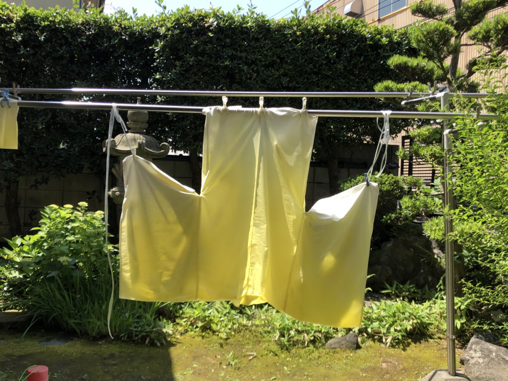 制作メモ 布のグラデーション染