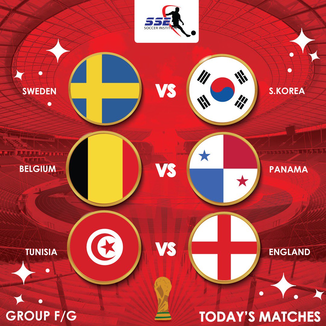 ssesoccer's tweet photo. @ssesoccer @CBCPretoria #SwedenvsSouthKorea #BelgiumvsPanama #tunisaivsEngland #WorldCup #goodluck https://t.co/nb68hULtVx