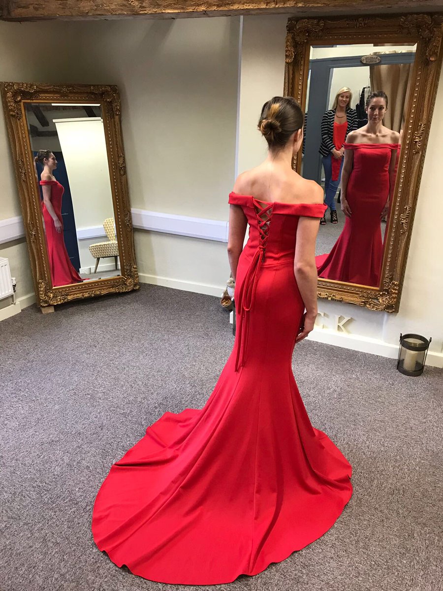 ck red dress