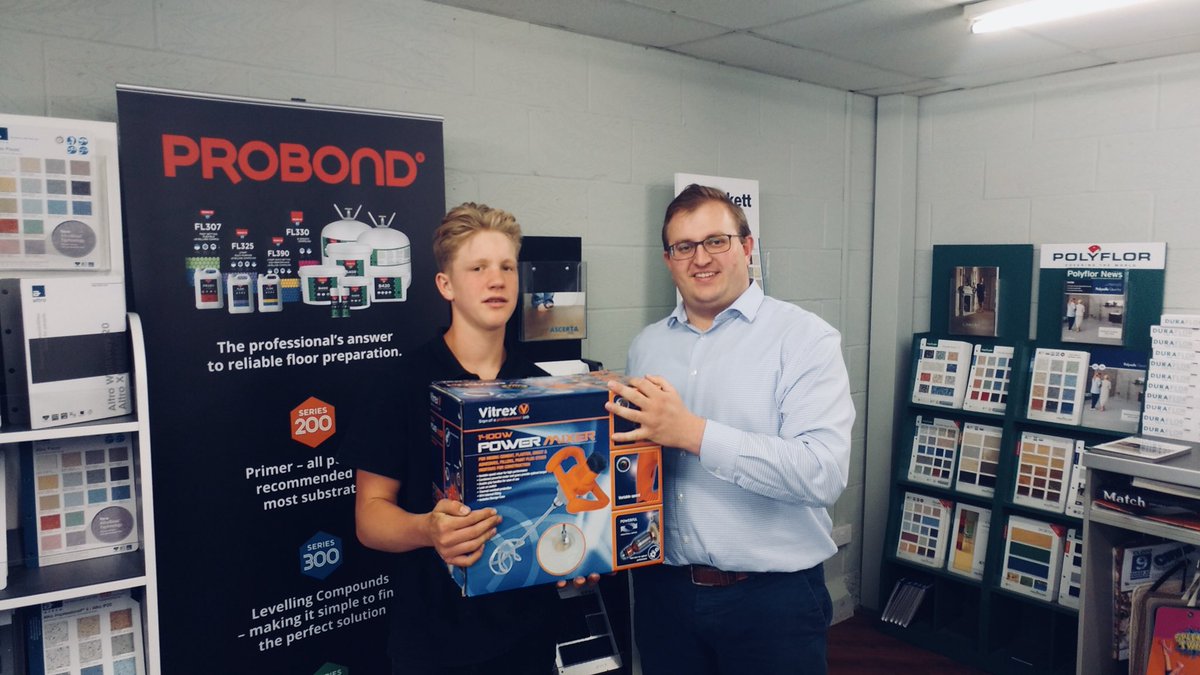 sasgoltd's tweet photo. A belated thank you to @StainesFlooring – picking up a mixer for the pallet they purchased for the #Probond Trade Event a little while ago 👏👏 https://t.co/jDsvv2jAY5