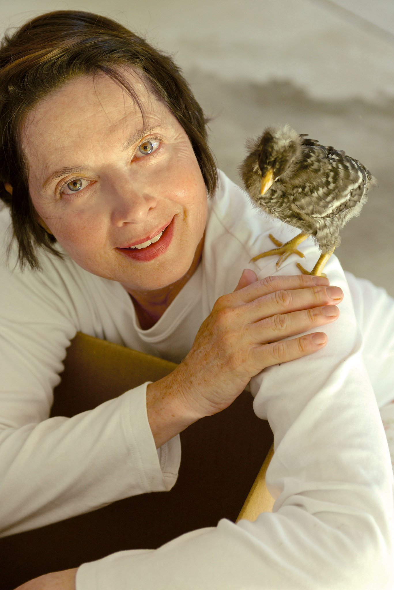 Happy Birthday The actress on why chickens make the best pets:  