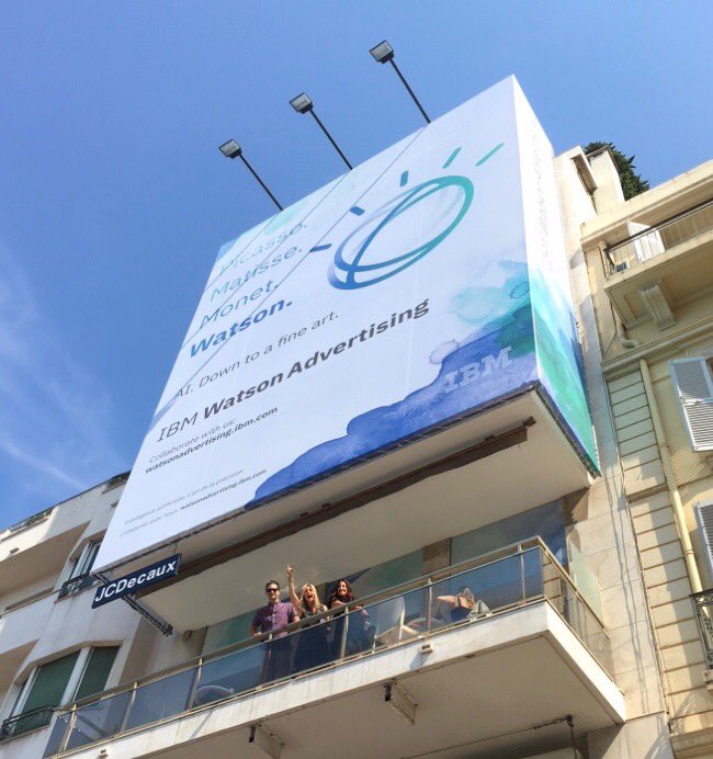 carrieseifer's tweet photo. The welcome committee - sharing demos of #theartofai #watsonadvertising #cannes2018 https://t.co/grrD6vYzvB