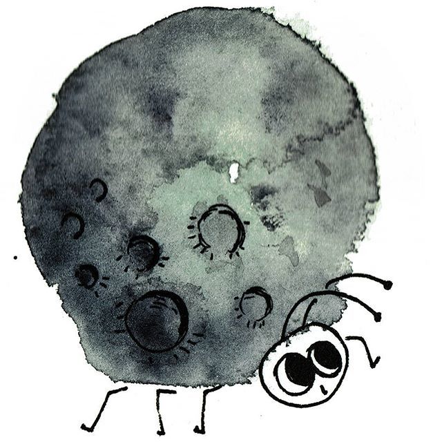 Adam_T_Murphy's tweet photo. Day 17 of #junebug challenge - Moon Bug.
#junebug2018 #junebugdrawingchallenge #artistsofinstagram #watercolorblob #dailydrawing #bugs #moonstruck https://t.co/0szwG4xtIK