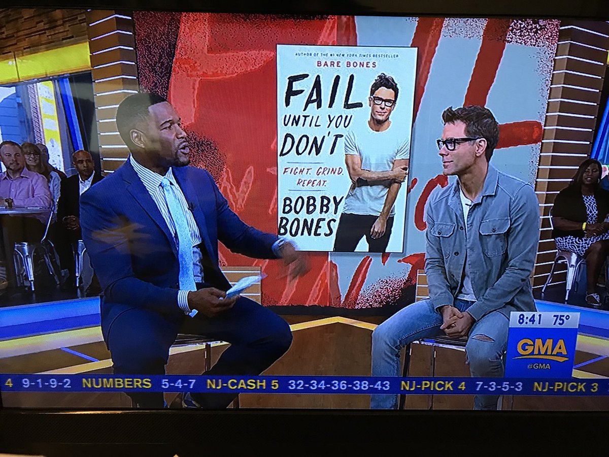 kukiddies's tweet photo. What a surprise @mrBobbyBones is in NYC & on @GMA Congratulations Bobby #FailUntilYouDon’t #LookingGood @bobbybonesshow https://t.co/HNcs9CtWtL