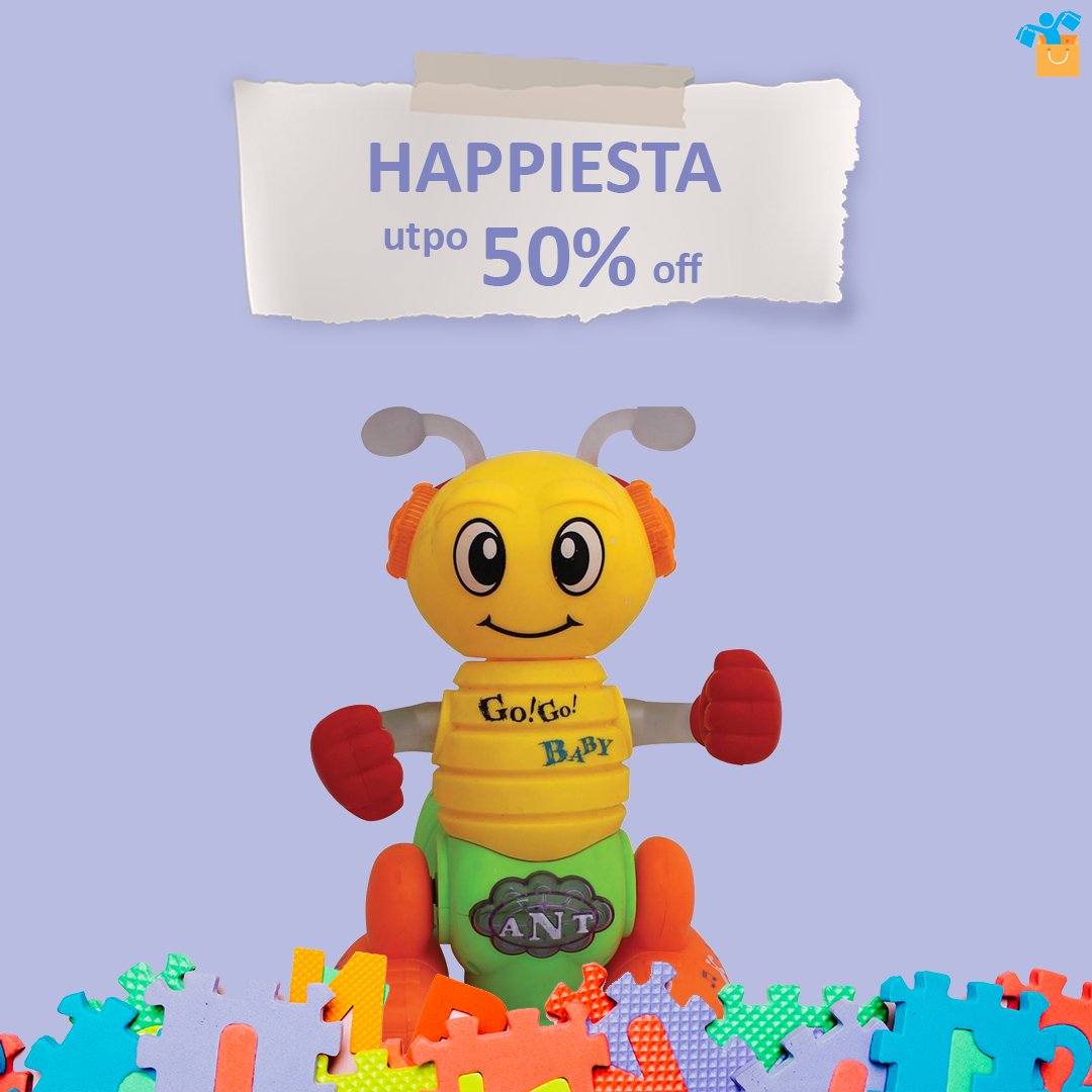 Name          - Offers on Toys Product
Link             - happiesta.com
Mail id         - marketing@happiesta.com
Contact No  - +91-8882103907