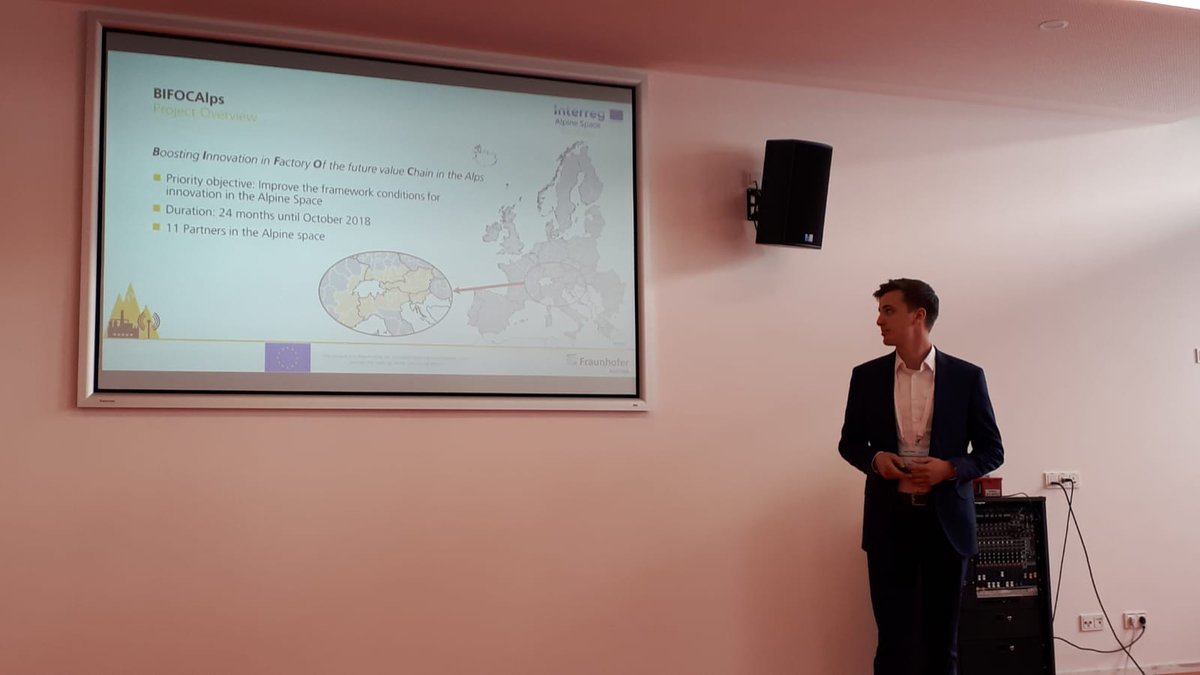 bifocalps's tweet photo. Amazing #presentation of #Alessandro from #Fraunhofer #Austria on our #Impact #indicator #system for #Industry40 #Factory in @EUAlpineSpace at @ICE_Conference with PPs @bwcon_info @PoloTecPn @fhvorarlberg @uniud #CNR_ITIA @GrenobleINP https://t.co/7tKGNcB4f4