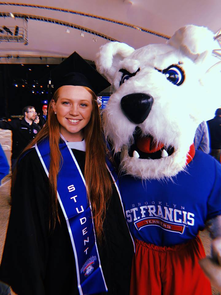 SFCALUMNI's tweet photo. Congratulations to our Graduate of the Day: Melanie Brooks. We are proud to have you as our alumna! #SFCGrad2018 #gradonthewater https://t.co/AFkc6FfdHs