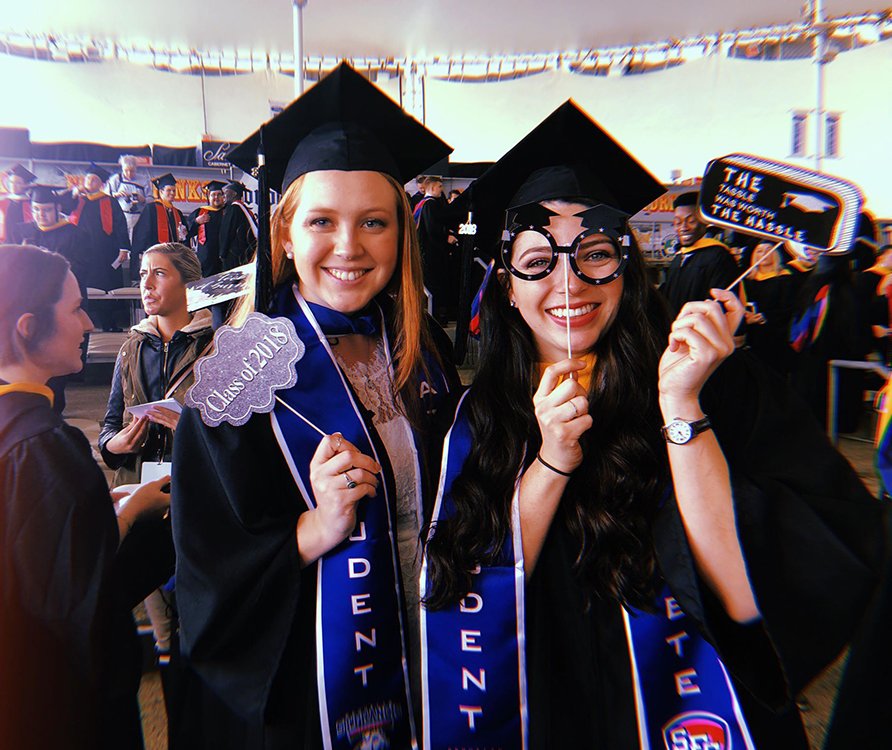 SFCALUMNI's tweet photo. Congratulations to our Graduate of the Day: Melanie Brooks. We are proud to have you as our alumna! #SFCGrad2018 #gradonthewater https://t.co/AFkc6FfdHs