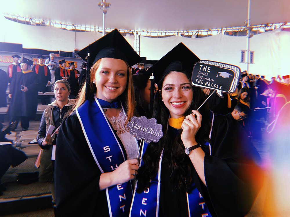 SFCALUMNI's tweet photo. Congratulations to our Graduate of the Day: Melanie Brooks. We are proud to have you as our alumna! #SFCGrad2018 #gradonthewater https://t.co/AFkc6FfdHs