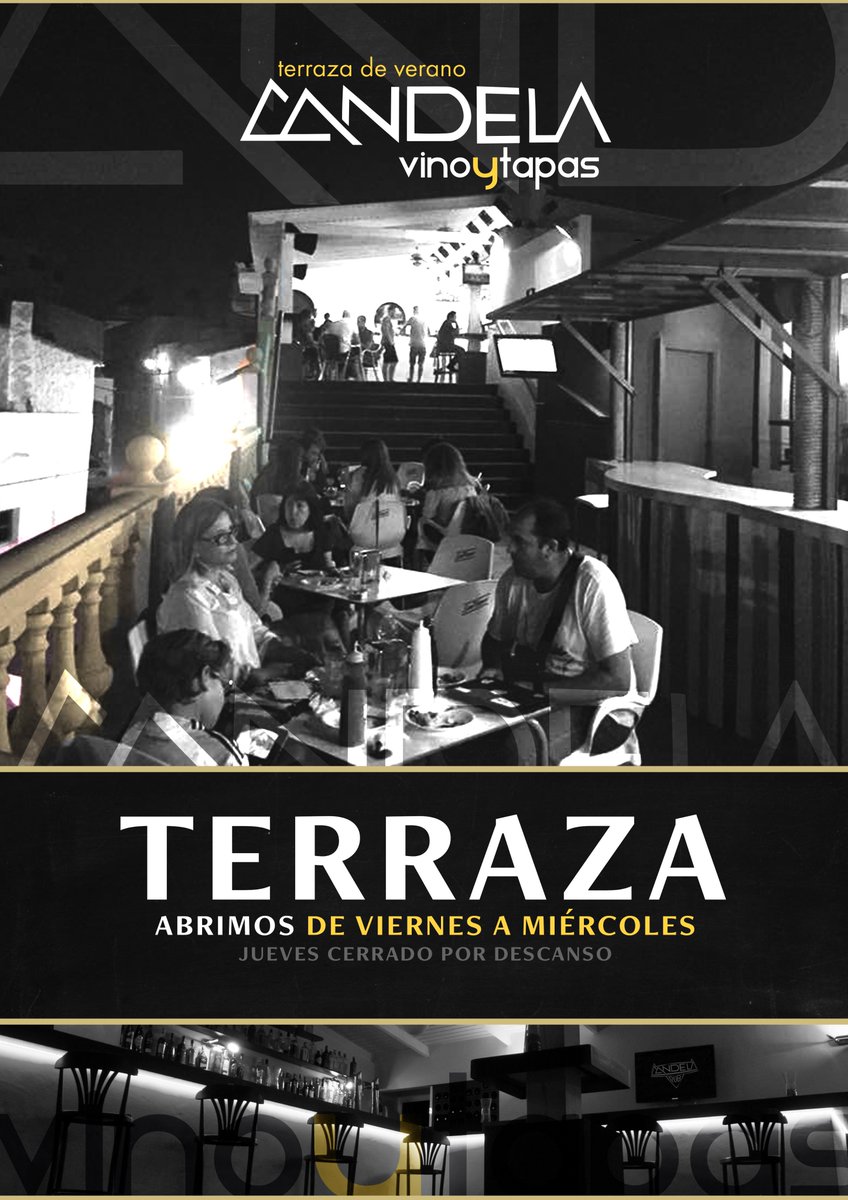 candelasorbas's tweet photo. Desde hoy, abrimos la #terraza de verano todos los días, menos el jueves por descanso del persona. #tapas #almeria https://t.co/WkTcmpPaGO