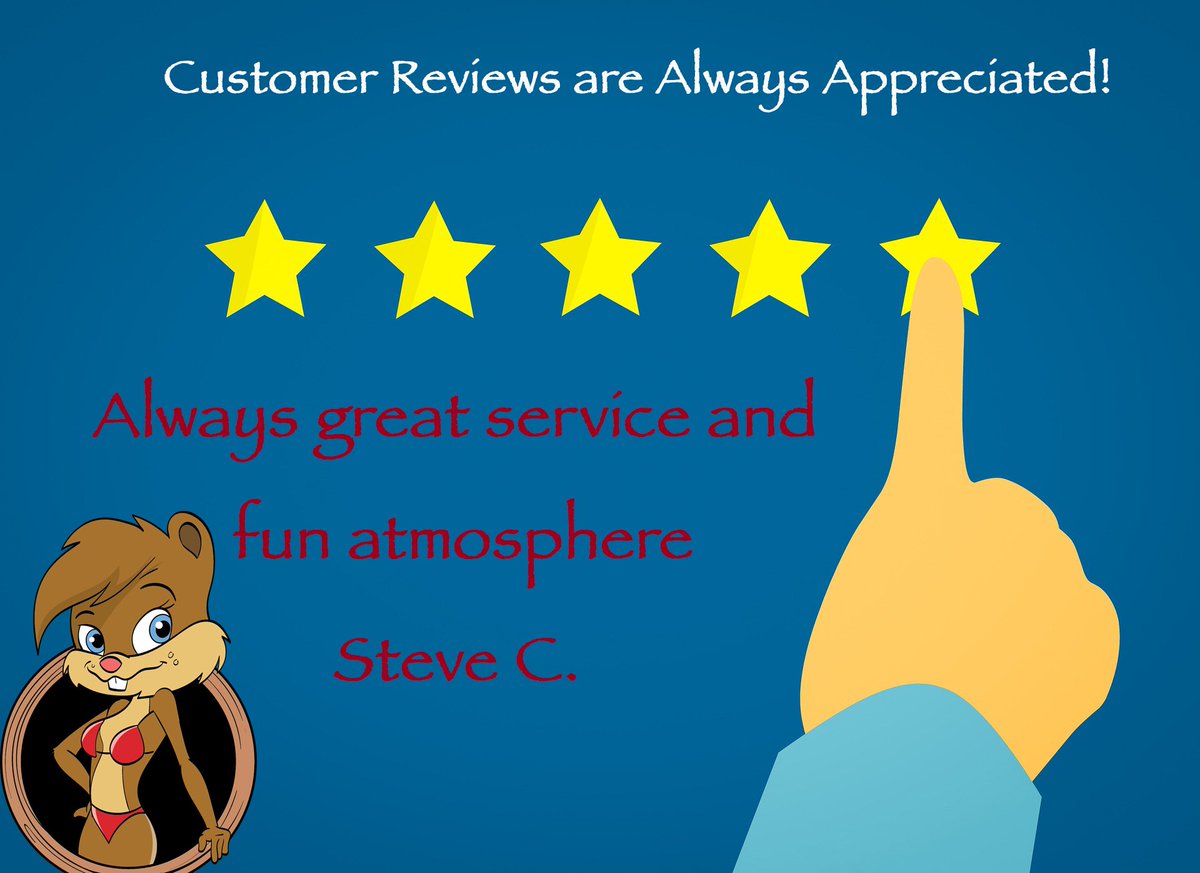 Thanks for the review Steve! Come back soon! 
#Comeplay #Beaversrule #MotivationMonday