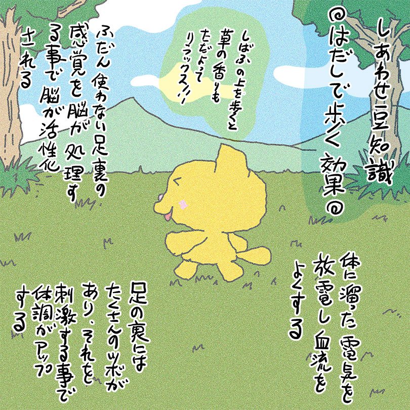 くぼたまこと Lineスタンプ発売中 Pa Twitter みなさん今日もお疲れ様でした 裸足で歩く効果について 試す方は怪我に気をつけてね しあわせねこ 猫漫画 猫 ねこ ネコ サンレッド くぼたまこと 漫画 4コマ漫画 Happycat アーシング 児童書 絵本 大人の