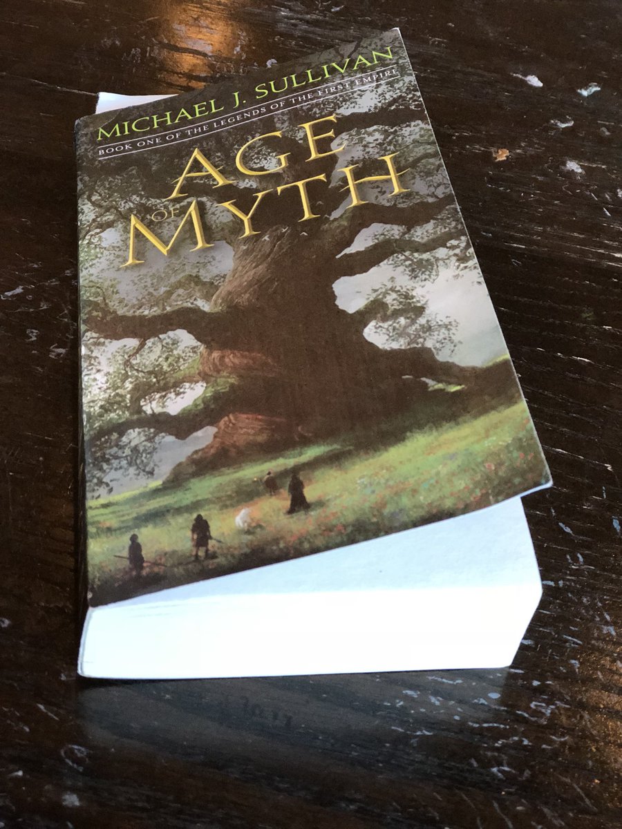 davidrhaley's tweet photo. Really enjoying this read so far! Thank you @PatrickRothfuss for the recommendation! @author_sullivan #fantasybooks #ageofmyth #legendsofthefirstempire https://t.co/43cmu1fVXg