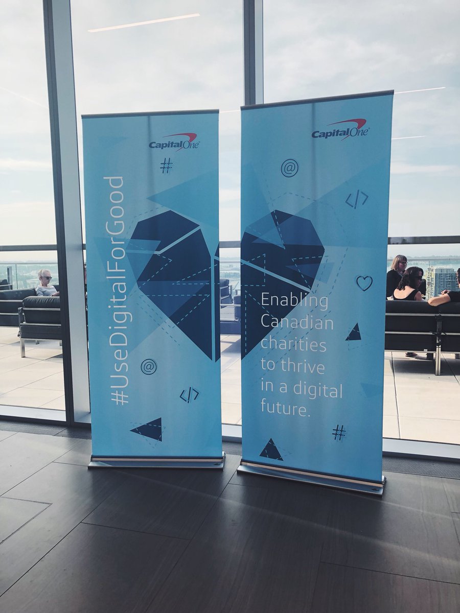 beverleycheng's tweet photo. Gonna be a good day! Can’t wait to hear what our speakers have to say about using technology for the BETTER and help empower charities #usedigitalforgood @CapitalOneCA https://t.co/N8Ew6qoS4w