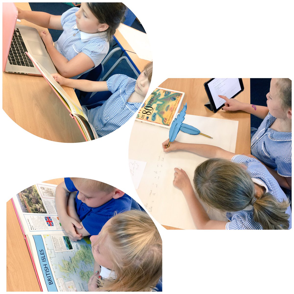 Y2BirchClass's tweet photo. In Y2 we are developing our understanding of the world. We have already explored Egypt 🇪🇬 and Uruguay 🇺🇾. Today we began looking closer to home, focusing on the the UK 🇬🇧 We have been using a variety of different methods to collect out information.#Technology #Geography https://t.co/h8SxuQGg0J