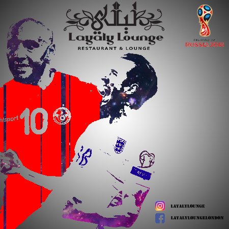 layalylounge's tweet photo. 19:00 tonight! England vs Tunisia! Come and show your home country some love!

#shisha #ealing #perivale #party #hookah #shishatime #music #uk #london #drinks #smoke #thespot  #worldcup #flavour #lounge #england #shishapot #Tunisia  #Russia2018  #2018 https://t.co/czpu6Fybp3