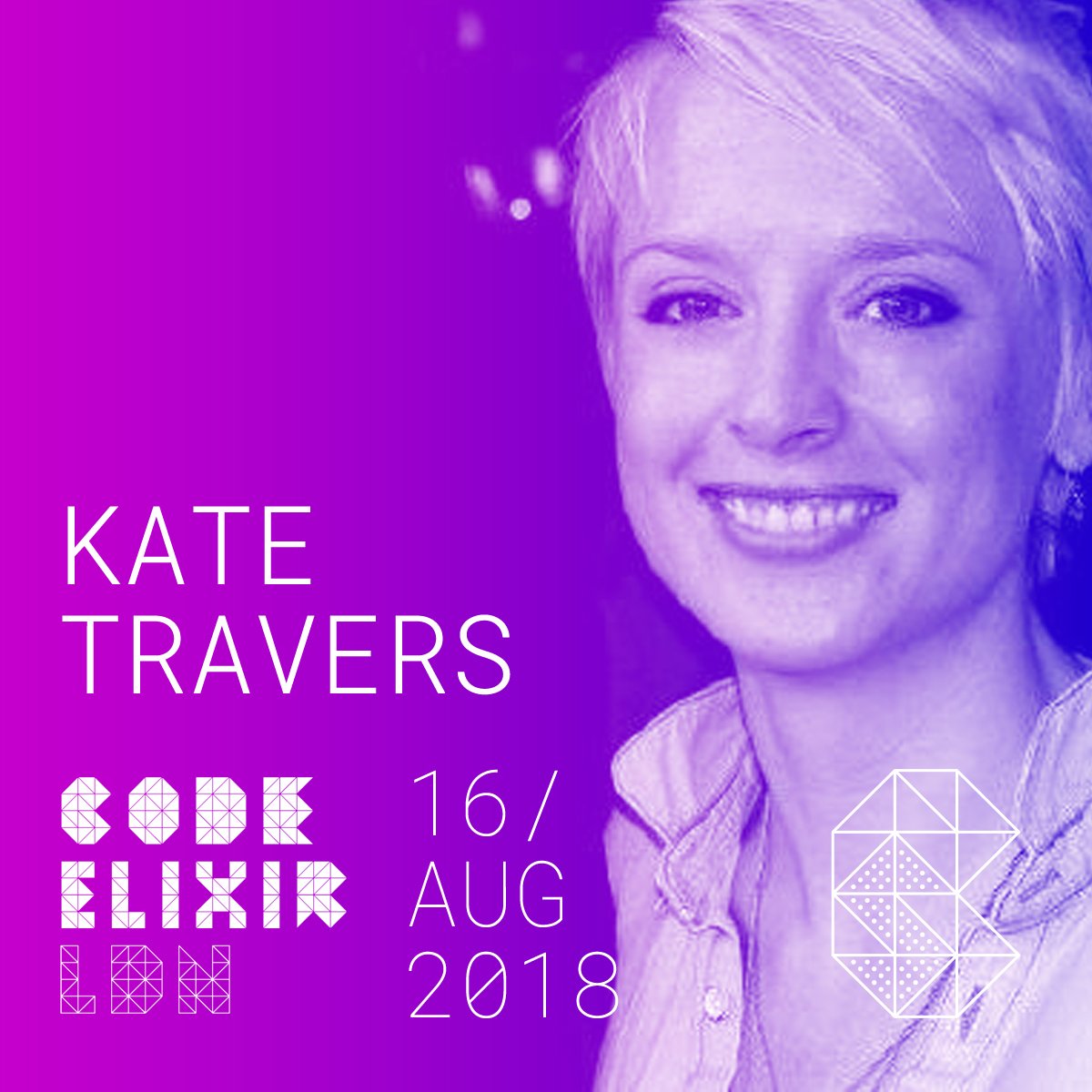 CodeElixirIO's tweet photo. New speaker announced #CodeElixir @kttravers who will give talk on 
Pattern matching: The gateway to loving #Elixirlang https://t.co/RKHRBkC1ba https://t.co/lmGJVEqmox