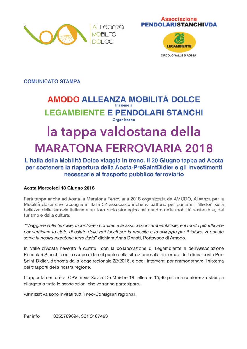 La tappa valdostana della MARATONA FERROVIARIA 2018 pendolaristanchivda.wordpress.com/2018/06/18/la-…