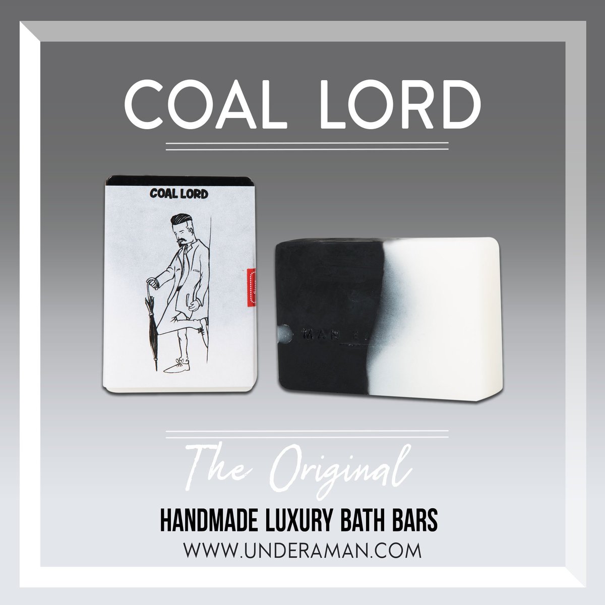 Coal Lord by Man Essentials, is a wonderful combination of Activated Charcoal and Goat Milk.
Activated charcoal aids in removing toxins from the skin, thus clearing the skin from blemishes. Goat milk is rich in Vitamin-A that aids in the repairing of damaged skin. 
#soap