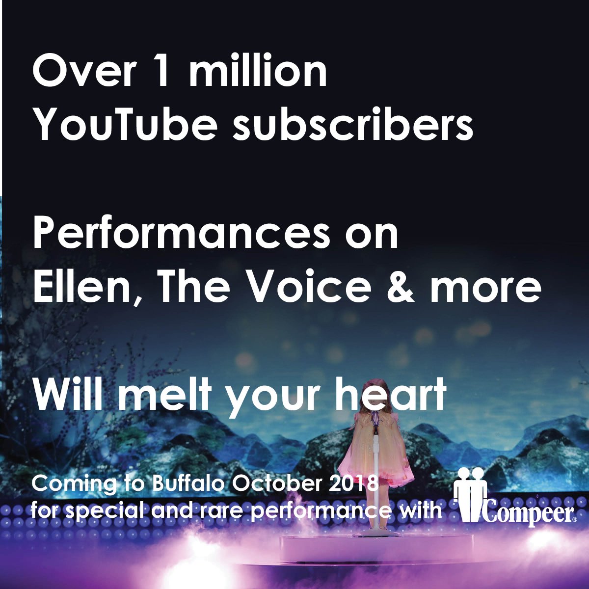 CompeerBuffalo's tweet image. Can you guess who this is?! Today at 3pm, we will share our big announcement...you may have the chance to hear her sing and perform at our upcoming Fall for Friendship! Be sure to check back and learn more. #musicalguest #fallforfriendship #compeer #announcement #specialguest