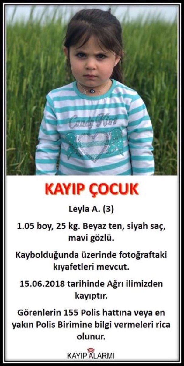 lemandergisi's tweet photo. Kayıp kızımız çok yüksek ihtimalle kaçırıldı. Kaçırılma yeri Ağrı merkez, ancak şuan yurdun her yerinde olabilir. Tweeti gören herkes RT yapsın, çözüme daha erken ulaşalım.

155 ile irtibat oldukça mühim. https://t.co/iYr6lGoSh3