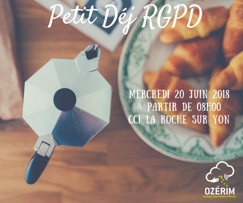 HFavocats's tweet photo. Mercredi prochain, nous serons aux côtés d'@OzerimSAS à la @ccivendee : protection des données et sécurité informatique seront au cœur du sujet #RGPD . Inscrivez-vous vite !!!  🇪🇺🥐🧀☕️ 
Lien vers l'inscription : https://t.co/Z5KHUyblKH https://t.co/pq3G3XTj5E