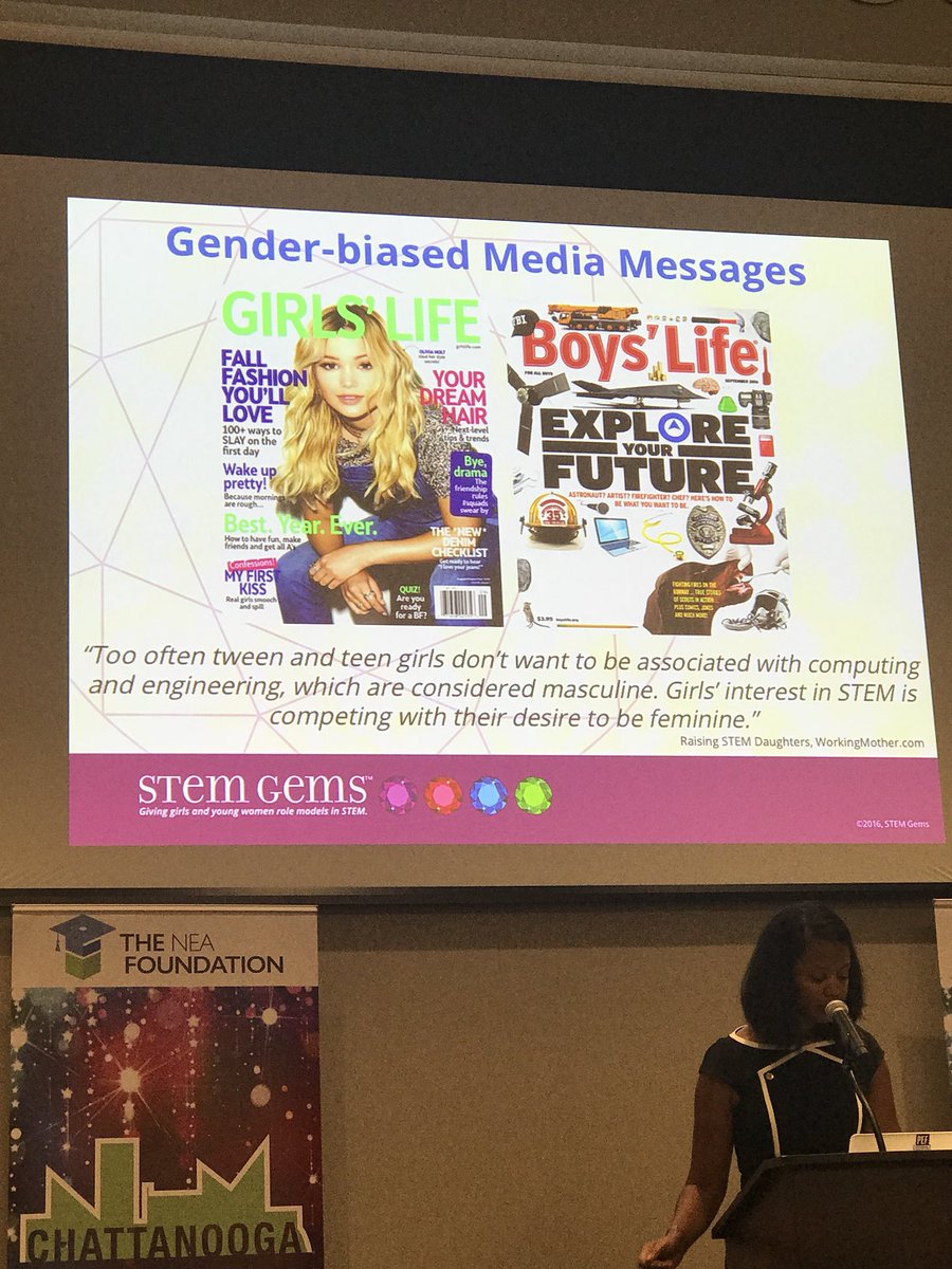 bucksortn's tweet image. Gender Gap in STEM is real...but as teachers we can #effectchange - at least that’s one of the lessons learned from #STEMGEMS think about what you can do to change that where you are! #chattfab18 #neafoundation