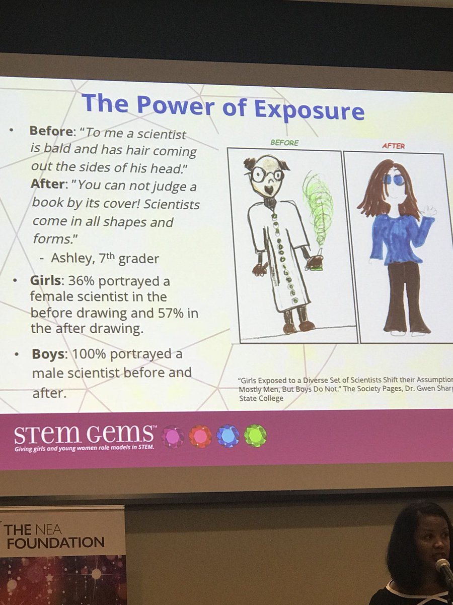bucksortn's tweet image. Gender Gap in STEM is real...but as teachers we can #effectchange - at least that’s one of the lessons learned from #STEMGEMS think about what you can do to change that where you are! #chattfab18 #neafoundation