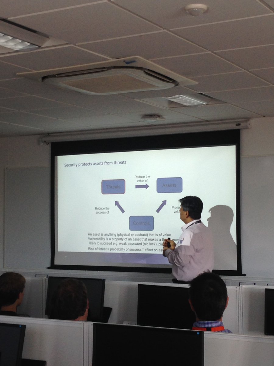 Ben Azvine from #BT with the lecture "Future Cyber Defense" at this second lecture of the day. If you like #Cyber and #technology, join us next Monday (25/06) to see two other free lectures 🖥 stay tuned to see how <a href="/UniofSuffolk/">University of Suffolk</a> <a href="/UOS_IWIC/">UOS_IWIC</a>