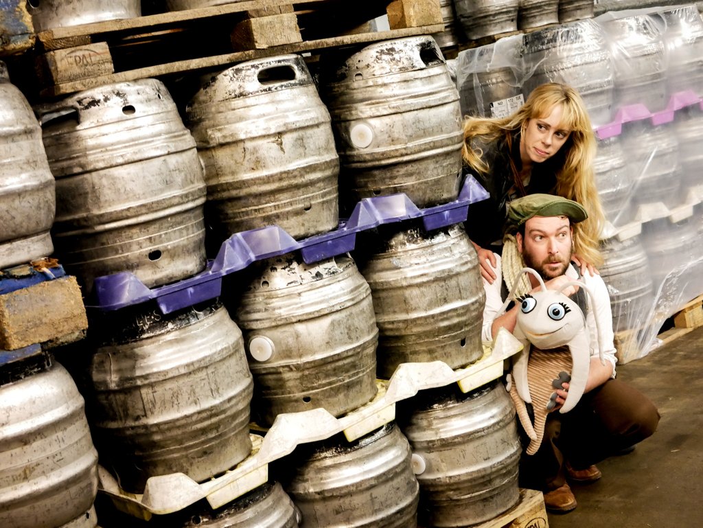 WoodfordesBeer's tweet photo. 🎭 | The @strangefas crew have been and visited the brewery today! They'll be back on Sunday as they are set to perform A Journey to the Centre of the Earth. Get your tickets now at https://t.co/0g8Nvfu7br #theatre #norfolk #FamilyFriendly https://t.co/pwBypIVpZM