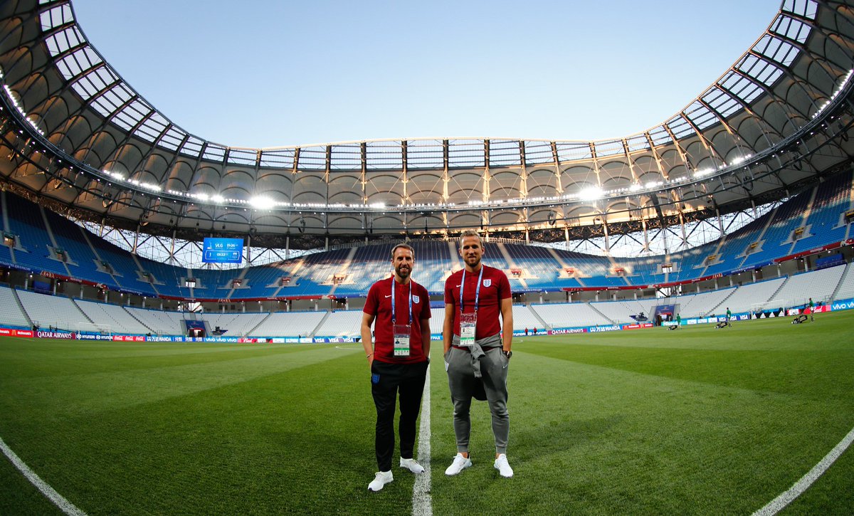 The wait is nearly over. <a href="/GarethSouthgate/">Gareth Southgate</a> and <a href="/HKane/">Harry Kane</a> ahead of tonight's game 

Eddie Keogh for <a href="/FA/">The FA</a> 

#WorldCup2018 #WorldCup #ThreeLions #ENG #ENGTUN