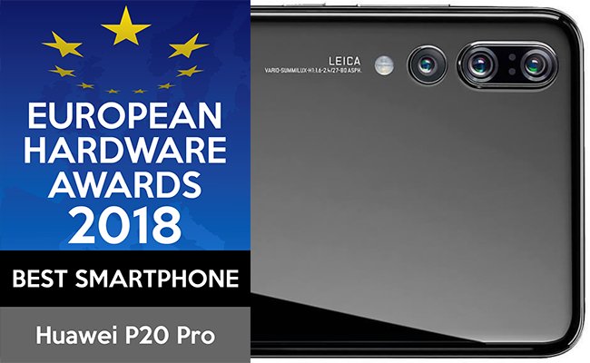 Die European Hardware Association zeichnet das Huawei P20 Pro als bestes Smartphone 2018 aus. eha.digital/awards/europea…