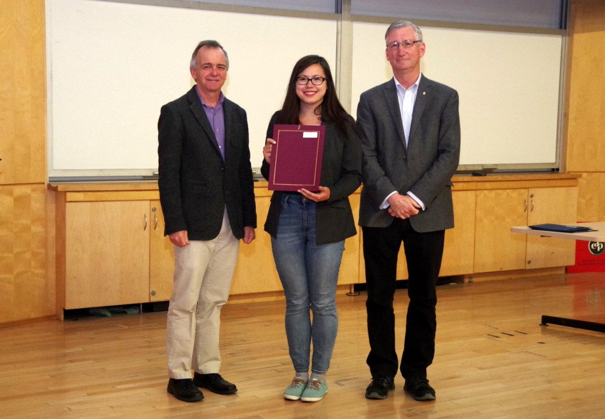 CAPhys's tweet photo. Need some #MondayMotivaton -- or inspiration? These incredible #WomenInSTEM took home the top awards for Overall Student Oral Presentation at last week's #CAPCongress18.
1st 🏆@AmyInGradSchool
2nd 🏆 @carmlingling
3rd 🏆Melanie Hammer
#physics https://t.co/aEYpo8jEkI