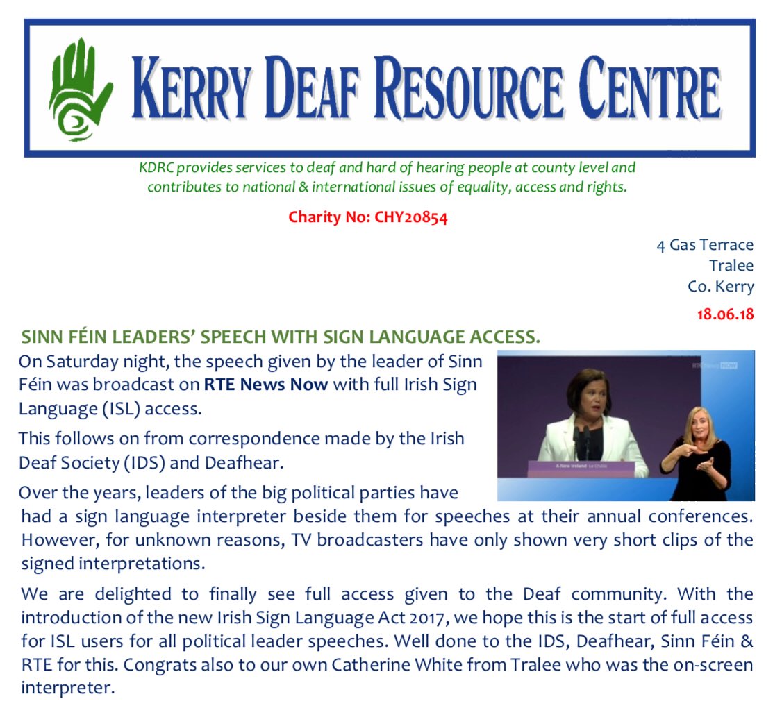 #rtenewsnow #rte #irishdeafsociety #deafhear #kerrydeafresourcecentre #sinnfein #deafaccess #islinterpreter #coda