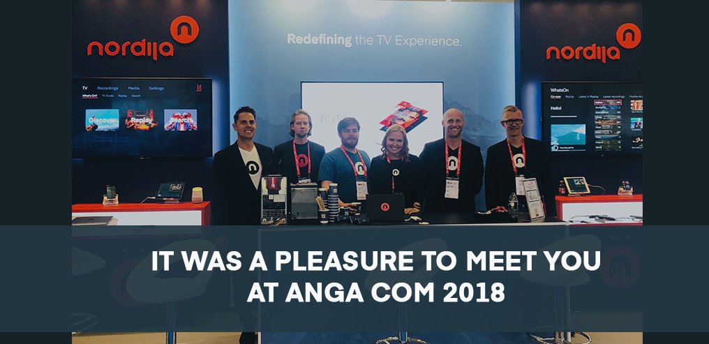 nordija's tweet photo. Thank you very much to everyone who visited our booth at #ANGACOM2018
Looking forward to continue the great conversations we had.
https://t.co/8lPQHTLhs8
The #Nordija Team https://t.co/XeFeSofJJN
