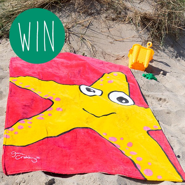gonecrabbing's tweet photo. It's #Competition Time! For your chance to #WIN a sally the starfish towel, simply follow this, RT and enter: https://t.co/JkwffpFOT5 Good Luck, ends 17th July ⭐ #Giveaway https://t.co/lVOwncpK7L