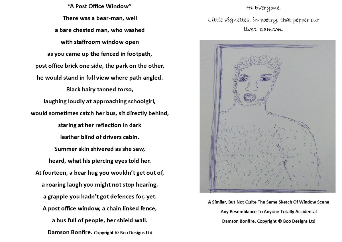 Damson Bonfire On Twitter Poem A Post Office Window A