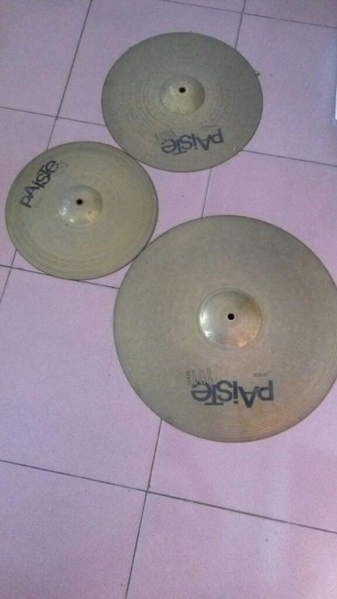 WTS cymbal paiste 101 brass. Hihat 14 crash 16 ride 20.. murah aja 1.000.000. Bekasi timur. Wa 085781875567 <a href="/DrumBagus/">@DrumBagus</a>