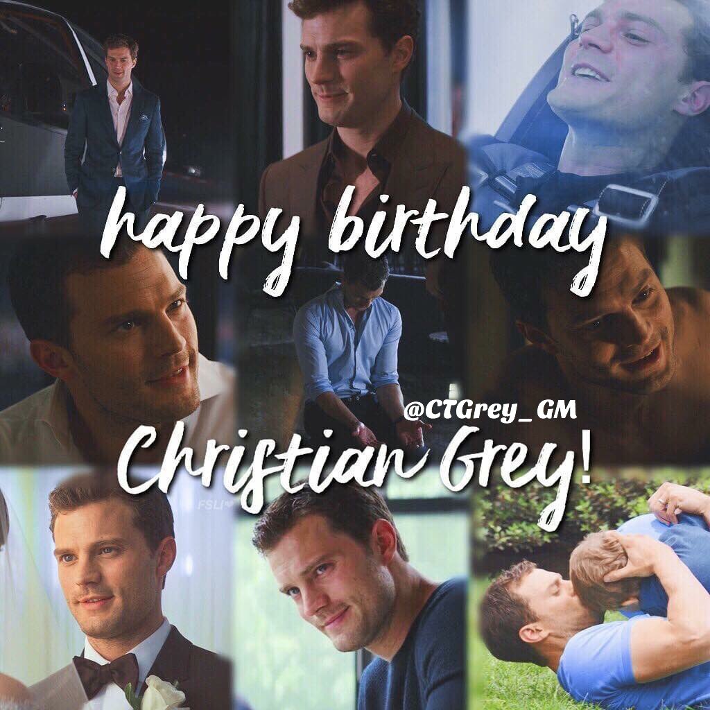 Happy Birthday to my husband, my fifty, my dom, father of my children, my best friend <a href="/CTGrey_GM/">Christian Grey</a> we love you very much. 😘❤️🎉🎈💞🎂🥂🛩🛥🚁⛵️#ChristianGreyBirthday #fiftyshades #FiftyShadesFreed #ChristianGrey