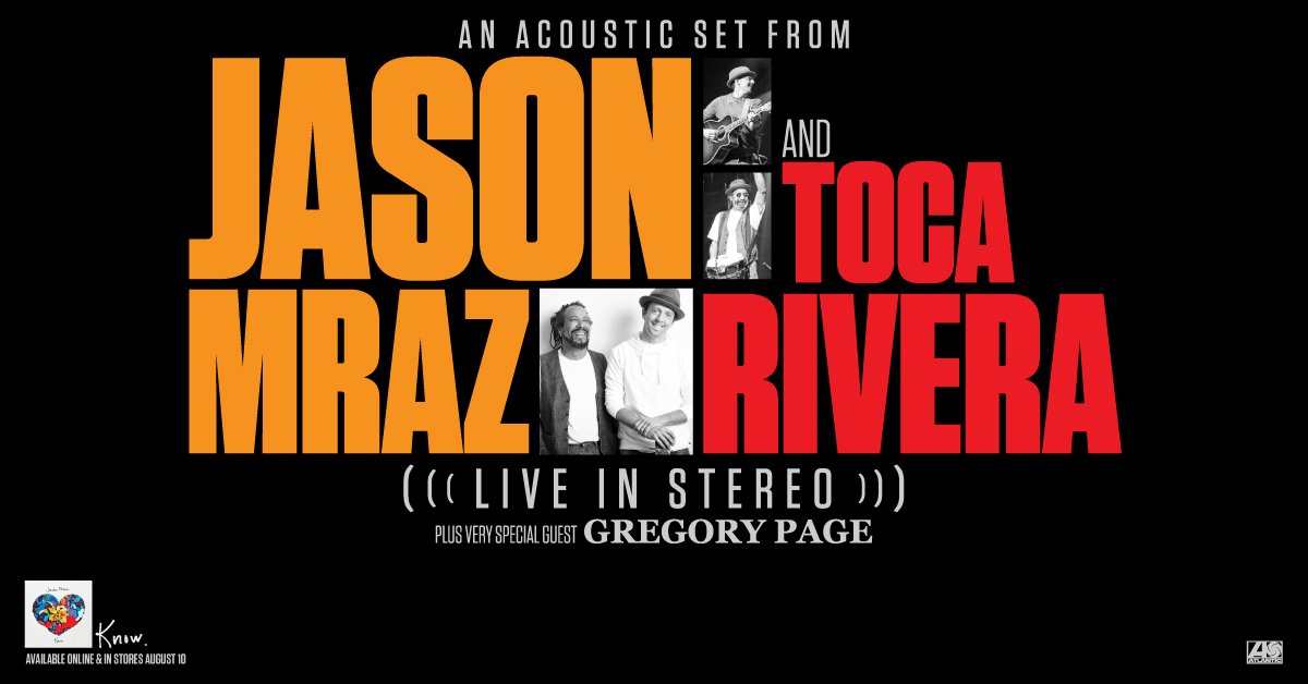 jason_mraz's tweet photo. I'm pleased to announce all-new acoustic tour dates this fall with everyone's friend TOCA RIVERA and our very special guest, Gregory Page. Sign up for the mailing list at https://t.co/8gTIgFFvK4 to receive pre-sale info.

Tour dates &amp; tickets: https://t.co/gGKb5ujJSo https://t.co/Gkg5Olzeoa