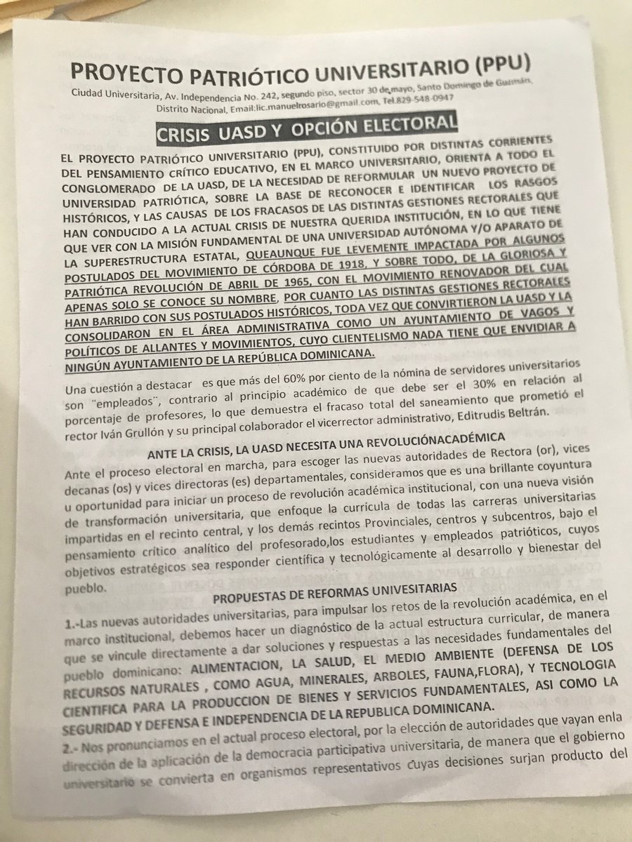 DominicanoPolo's tweet photo. Ante la crisis que tiene sumergida el Sr. Rector y su colaborador el Vicerrector Administrativo, en el pantano de la corrupción y la inoperancia a la UASD, entendemos que la mejor opción electoral y representa el verdadero cambio es la Dra. @EmmaRectora18 #VotarPorEmmaEsElCambio https://t.co/lulUaj9Ldw