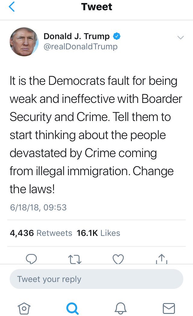 KaumudiVashisht's tweet image. You mean “border”? #learntospell @realDonaldTrump