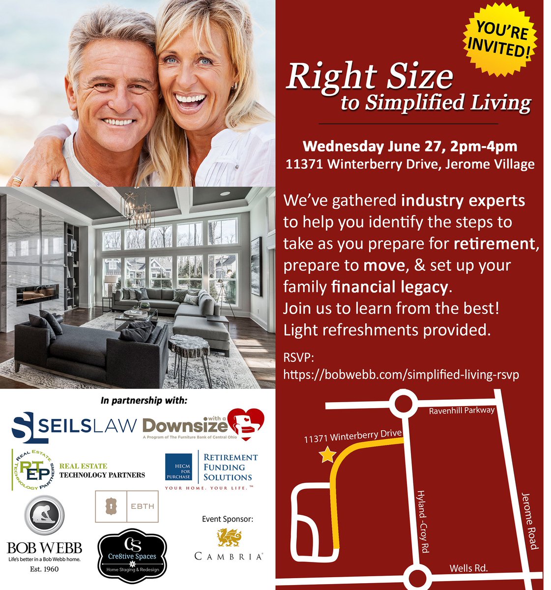 bobwebbhome's tweet photo. Back by popular demand... It's Right Size to Simplified Living! Wednesday June 27 at 2pm.  Come learn how to right size your life from the best in the industry!  Space is limited, so please RSVP: https://t.co/DGTKEHE3yD https://t.co/dMvGtZSulV