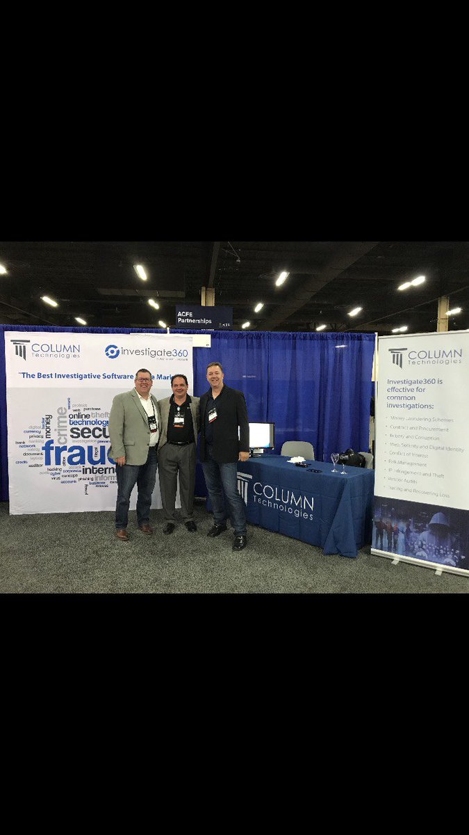 MajorKeyTech's tweet photo. @ColumnIT is an exhibitor for the #ACFE Global #Fraud Conference in #LasVegas. Come by booth 222 and meet the #ColumnTeam! https://t.co/v3w0BFfUaO