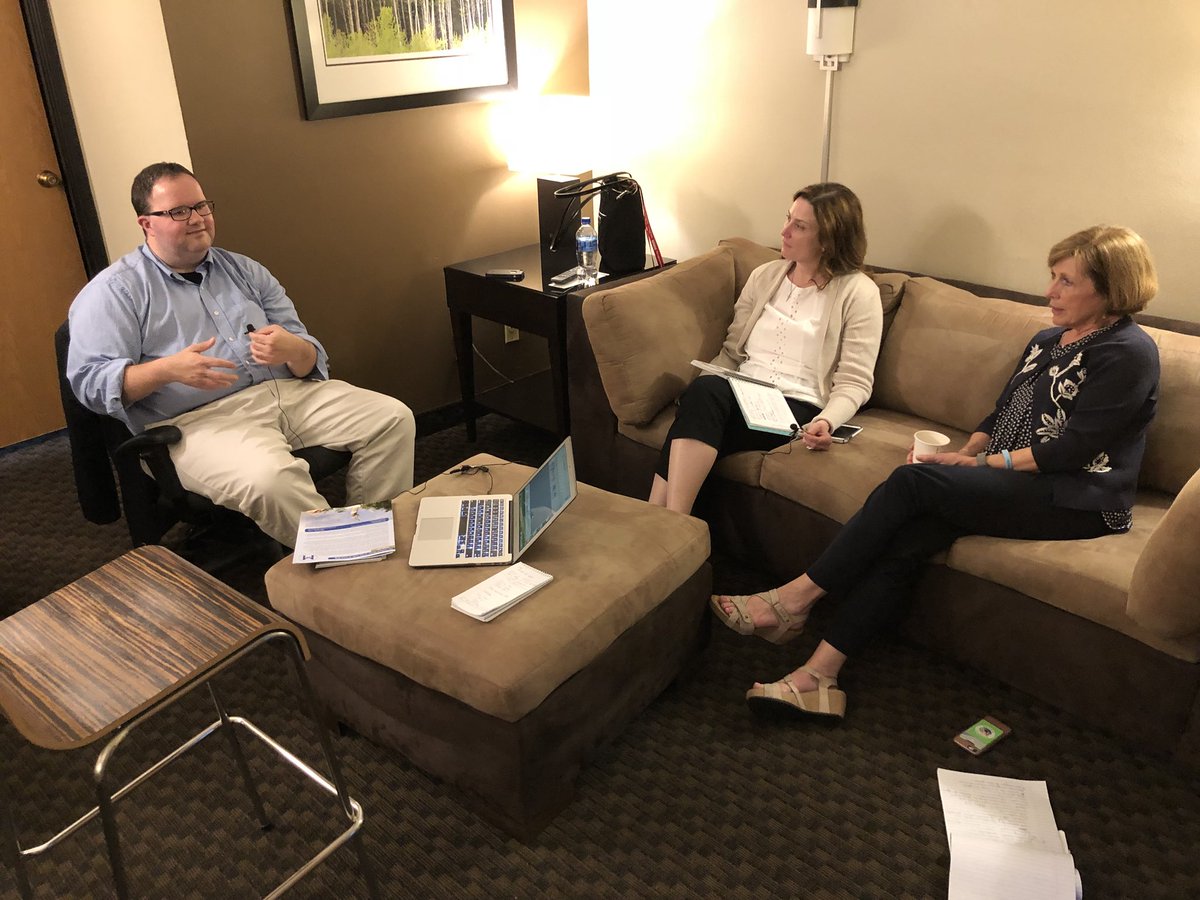 TalkingCatholic's tweet photo. This week we’re “live” from the Catholic Media Conference in Green Bay.
Joining us are communications gurus Erin Friedlander, from the @diocesemetuchen, and Mary Beth Peabody, from the @camdendiocese school’s office.
https://t.co/vQis85MtEA
#cmctitletown @CatholicPress https://t.co/lExfL9eBvQ