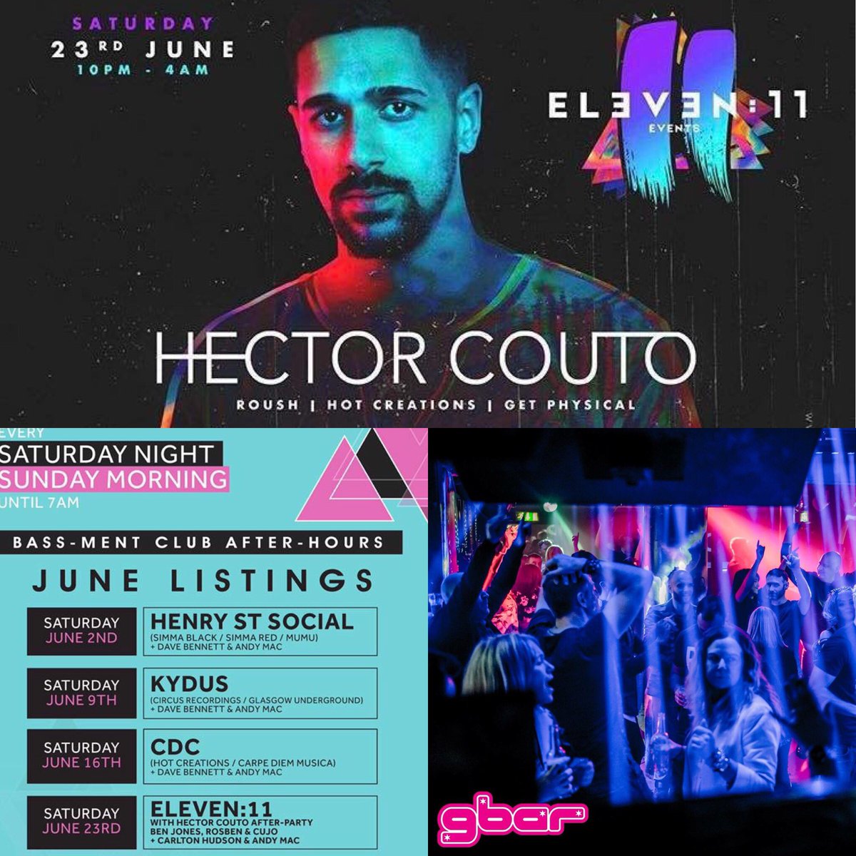 This Saturday #AfterHours in Gbar BASSment we are the official after party for <a href="/Eleven11_events/">Eleven 11 Events Group</a> 

DOORS: 1am-7am / £5 entry 
#Techno #TechHouse