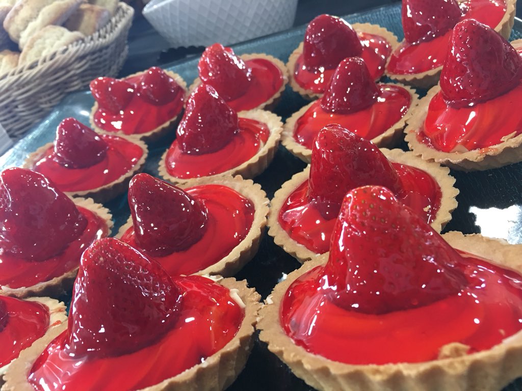 Saltirefood's tweet photo. T minus three days to the 2018 @ScotlandRHShow  

Who will be visiting one of our cafes on the Show ground? Be sure to try our delish homemade strawberry tarts 🍓🍓 https://t.co/Kfrlko50Re