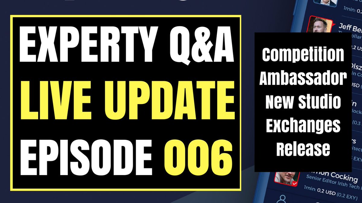 cryptosourcery's tweet image. RT:experty_io: 15 minutes left till the LIVE Q&amp;amp;A with #Experty on #YouTube! Come and join us! Direct link here: youtube.com/c/Expertyio/li… 

15 minutes left till the LIVE Q&amp;amp;A with #Experty on #YouTube! Come and join us! Direct link …