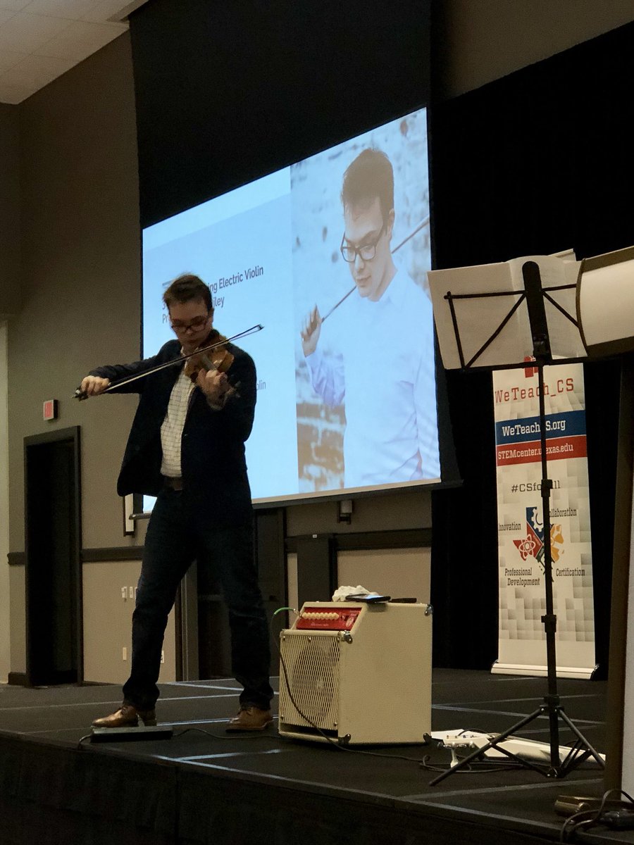 As we continue to enjoy <a href="/SeanRileyViolin/">Sean Riley</a> and his story, we want to make sure to thank our #wtcs2018 sponsors <a href="/teainfo/">Texas Education Agency</a>, <a href="/Oracle/">Oracle</a>, <a href="/TexasInstrumen/">Texas Instruments</a>, <a href="/launchcode/">LaunchCode</a> for making this 3 day conference possible. <a href="/utstemcenter/">UT STEM Center</a>